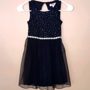 Speechless kids dress size 6 sparkly Navy